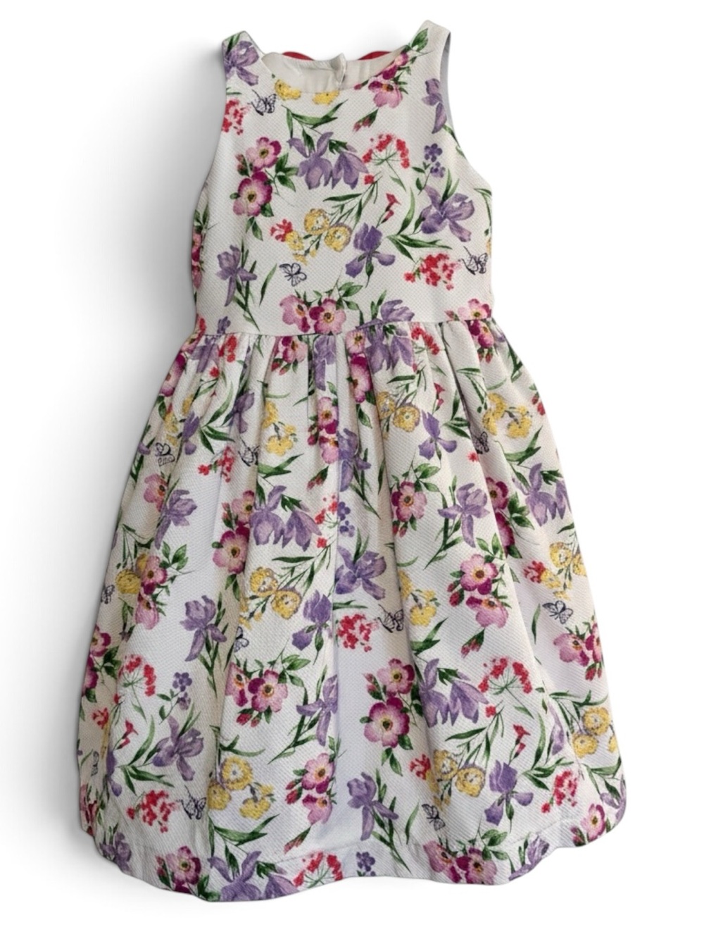 Janie and Jack Girls Floral Dress Size 5 Cotton Easter Summer Lined Sundress